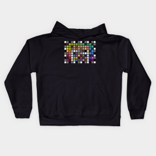 Colour Checker Grid Kids Hoodie